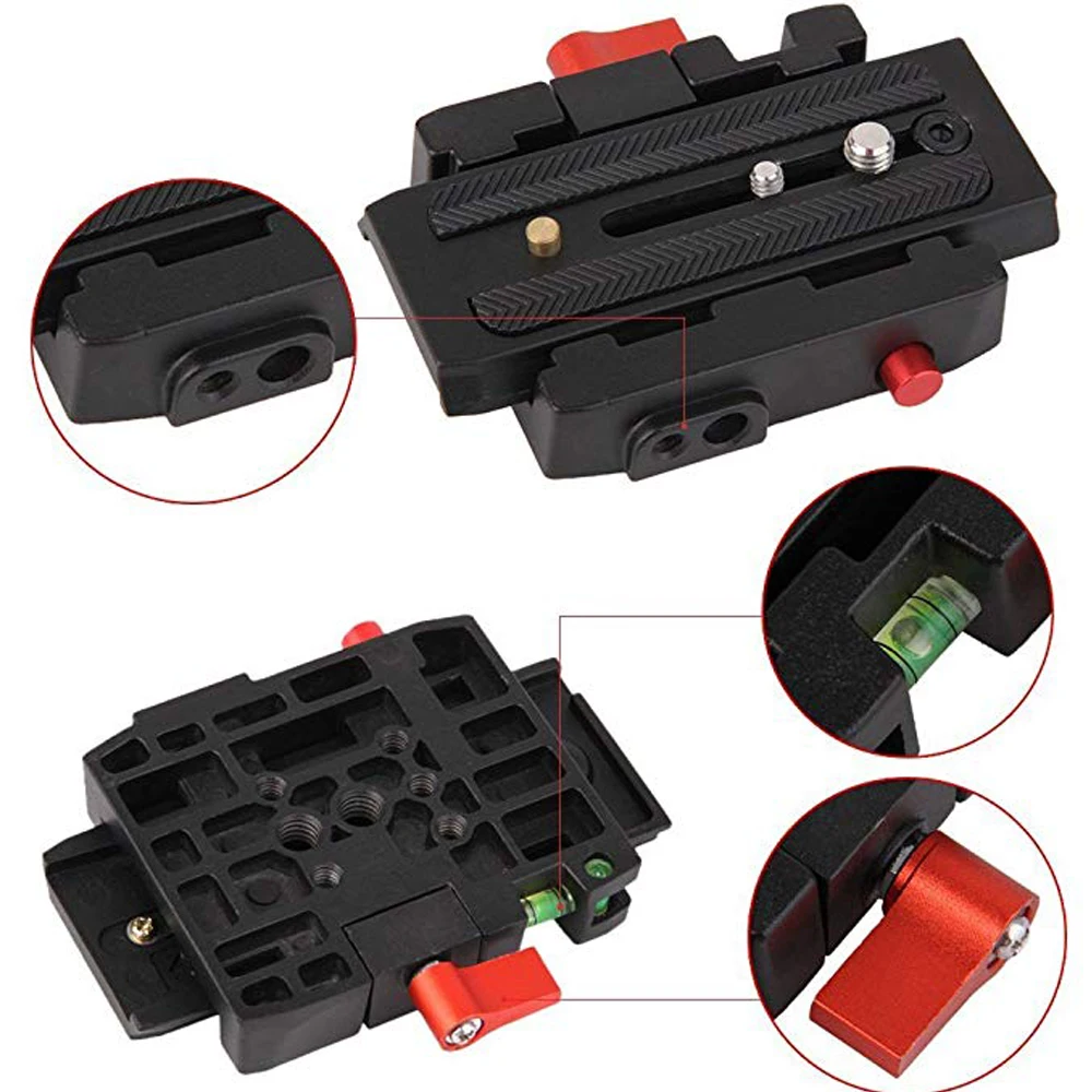 Fomito Quick Release Plate Adapter P2000 для DSLR камеры видеокамеры штатив монопод, совместимый с Manfrotto 501HDV 503HDV 701HDV