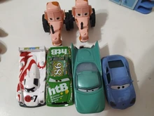 Disney Pixar Cars 3-Rayo McQueen Mater Pision Cup Mater 1:55, juguete de coche de aleación de Metal fundido a presión, regalo de cumpleaños para niños