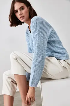 

Trendyol Back Lacing Detailed Knitwear Sweater TWOAW21KZ1707