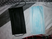 ¡10-200 Uds máscara desechable aretes máscara de boca negro no tejido máscaras de capa de 3 Filtro Anti polvo de máscara adulto en Stock!