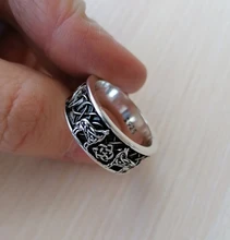 Huitan-Anillo de defensa de Mitología nórdica para hombre, tótem de lobo gigante, moda Hip Hop, Rock, Unisex, regalo Punk