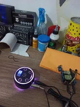 Fuente de alimentación de tatuaje Aurora 2, suministro de energía LCD Digital con adaptador de corriente, Mini panel táctil Led, suministros de tatuaje