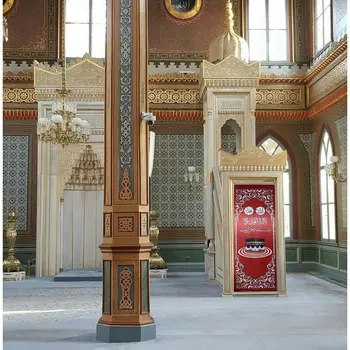 

Minber Curtain 3 PCs Set-Storlu-Lüx-Bordo Minber Cover