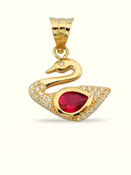 

Swan Gold Pendant 02-395-K1369B
