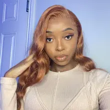 Rubia resaltar frente de encaje pelucas de cabello humano de la onda del cuerpo transparente pelucas delanteras de encaje peruano naranja jengibre malla con división pelucas Remy 180