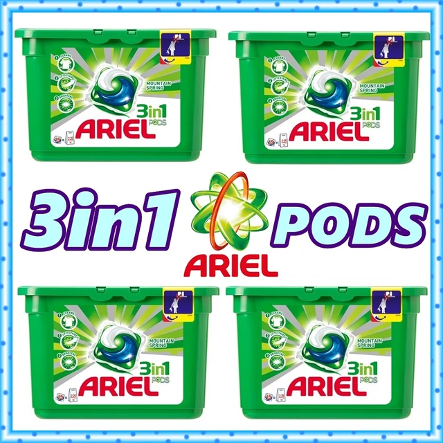 Laundry Detergent 60 Concentrated Capsules ARIEL Washing Powder 3in1 Pods  Capsule Tablet Procter & Gamble for Washing Machine - AliExpress