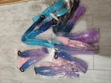 Coletero con banda de goma para el cabello, trenza sintética de ganchillo de 24 pulgadas, extensión de cabello rosa y arcoíris