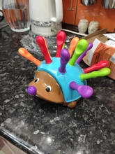 Entrenamiento enfocado en el Motor fino para niños, lucha de coordinación mano-ojo, juguete educativo para bebés erizo insertado