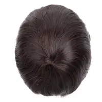 Prothèse capillaire pour hommes, toupet de peau par Injection 0.12-0.14mm, perruques pour hommes, prothèse capillaire 100% cheveux humains 6