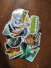 Pegatinas de paisaje para acampar, pegatinas de aventura al aire libre, escalada, viaje, pegatinas impermeables para maleta, portátil, casco de bicicleta, coche, 50 Uds.