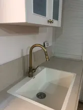 ELLEN-grifos de cocina con Control táctil, mezclador de bronce Antqiue extraíble, con Sensor de grúa, agua fría y caliente, EL902B