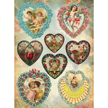 

Rice paper for decoupage craft Premier, A3, 25 g/m, Valentine Angels cp05363