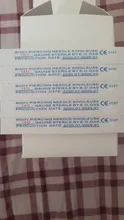 100 unids/lote desechables Piercing agujas Mixte 12G 14G 18G 20G Jetable Piercing agujas pour oído, nariz Nombril Mamelon