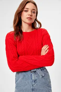 

Trendyol Red Sweater Sweater TWOAW20KZ0567