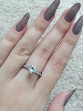 De alta calidad de Color de plata diamantes de imitación incrustaciones anillos para mujer anillo de boda regalo compromiso para mujeres envío gratuito