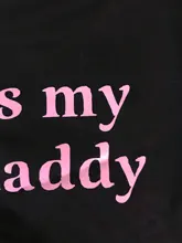 Camiseta con estampado de letras Daddy Harajuku para mujer, camiseta de Satán Is My Sugar Daddy Ullzang, playera estampada de los años 90, camiseta de estilo coreano para mujer