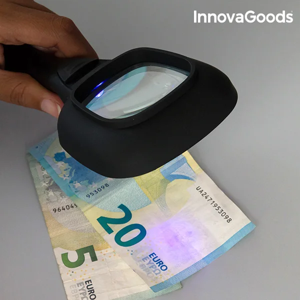 InnovaGoods ультрафиолетовое и светодиодный увеличительное стекло 3X