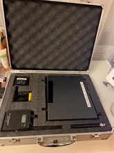 Caja de Herramientas de aluminio portátil, equipo de seguridad, estuche de almacenamiento, Maleta resistente a impactos con esponja