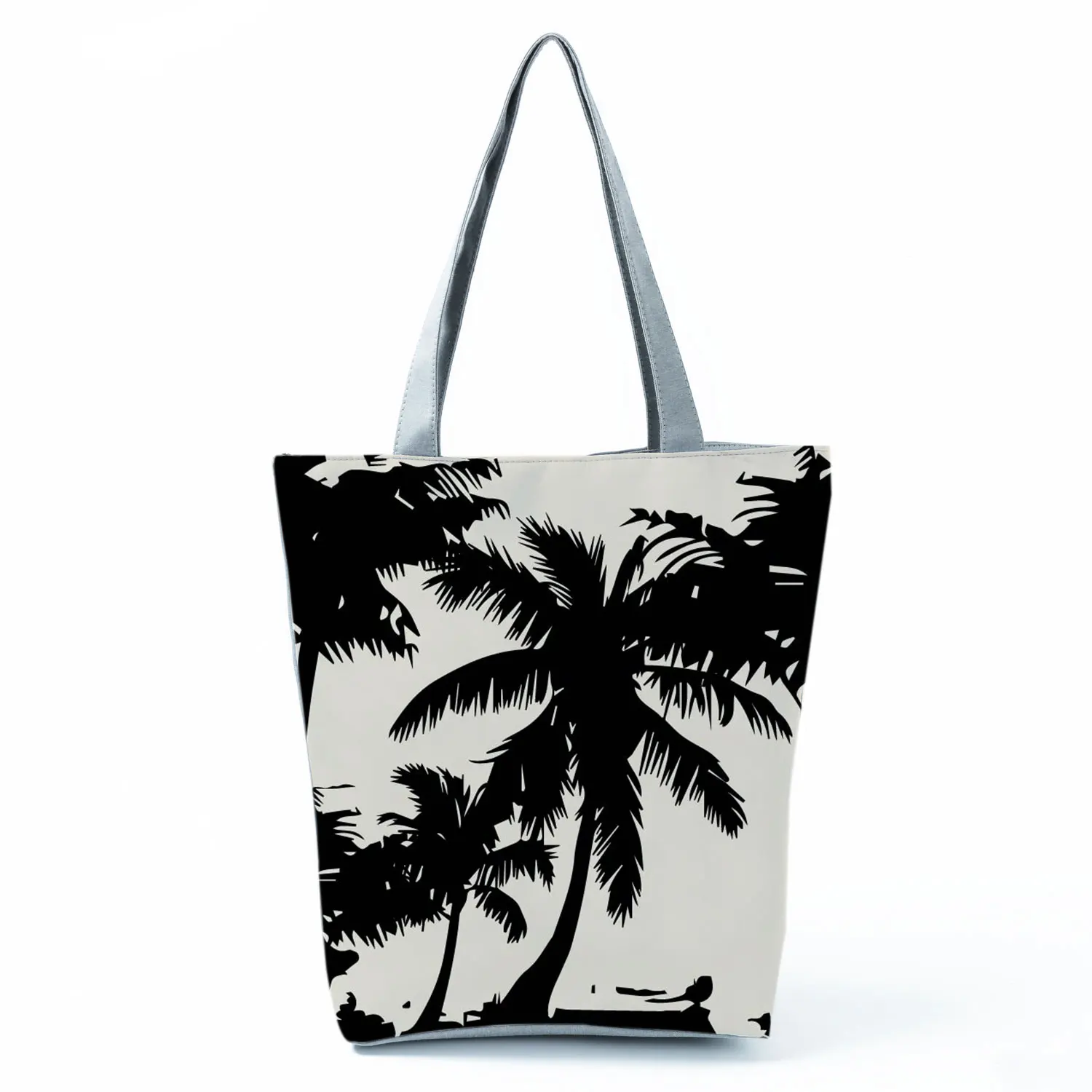 

Coconut Tree Printed Handbags Casual All-Match Shoulder Bags Eco Friendly Shopping Bag Portable Travel Bag High Capacity Tote