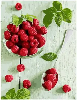 

Painting by numbers PK 68027 raspberry and mint 40*50 exclusive