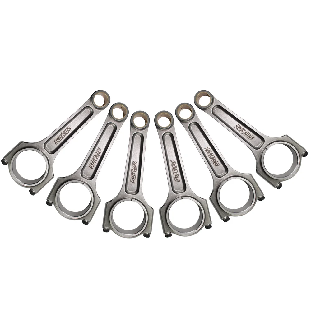 VR38DETT Nissan GTR R35 4340 A Beam Connecting Rods set 1600hpPistons