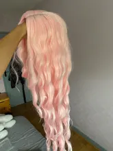 Peluca larga rizada de moda para mujeres negras, resistente al calor medio pelo negro, peluca sintética de fibra para Cosplay