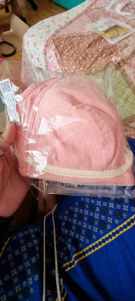 Women Soft Cotton Nursing Bra Underwear Maternity Feeding Front Backless Push Up Breathable Bra photo review
