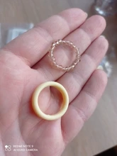 Coxeer 2 unids/set, Color sólido, anillos de nudillo elástico moda lindo resina anillo de joyería de anillo de dedo para mujeres, accesorios de joyería