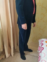 Pantalones de pana sueltos para hombre, joggers de mediana edad para hombre, pantalones casuales de pana para otoño e invierno, 2017