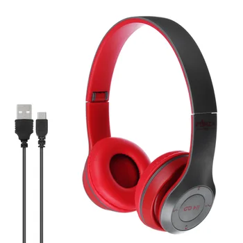 

WIRELESS HEADPHONES FULL-SIZED WITH HEADSET, FOLDING, CARTON BOX, 3 COLORS