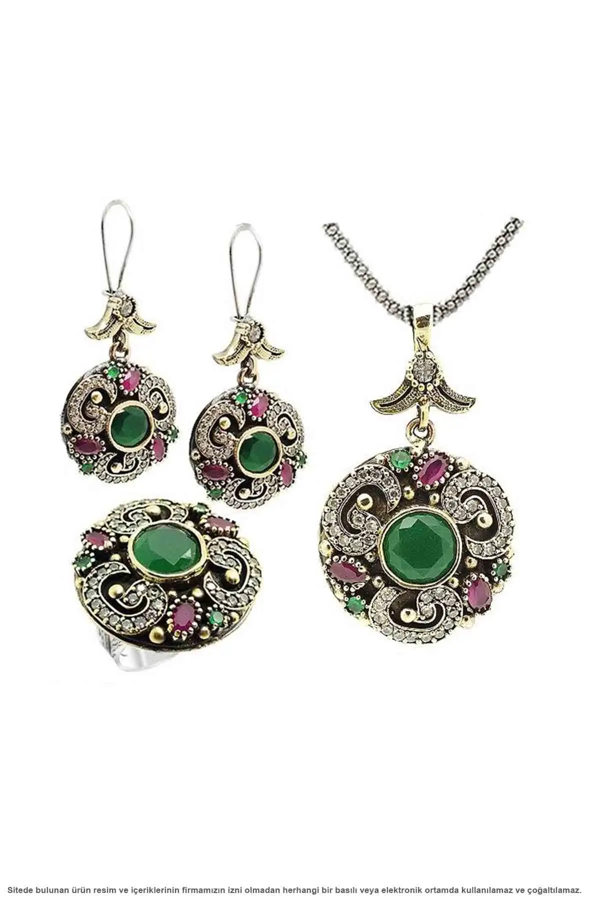 

Authentic sterling Silver Triple Set Jewelry Midyat
