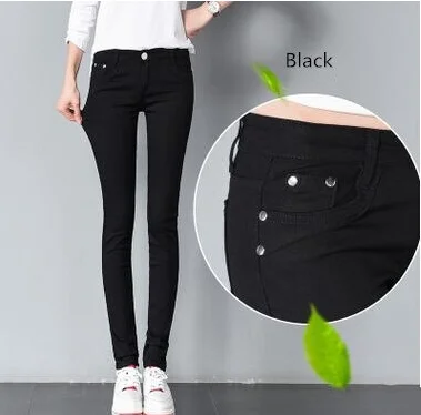 US $38.00 SIL985 Spring & Autumn Pencil Pants For Women Skinny Femme a001 Trousers Color Solid Slim Female Pa