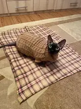 Sweater Clothing Jacket Winter Coat Knitted Cats Kitty Cotton Warm Leisure for Small