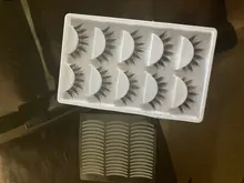 Yokpn-pestañas de baile para mujer, 5 pares, pestañas para actuación hechas a mano, acrílicas, cruzadas, japonesas, 3D naturales