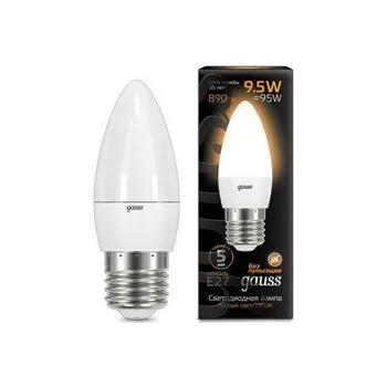 

Gauss lamp LED candle E 27 9.5W 3000 K 103102110