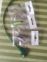 Leader Leash Swivel-Fishing-Accessory Steel-Wire 15cm-30cm Anti-Bite with Olta 20PCS