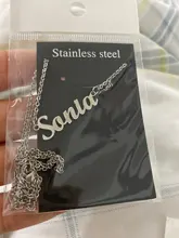 Collar de acero inoxidable personalizado con nombre, gargantilla de oro con letras personalizadas, colgante con placa, regalo