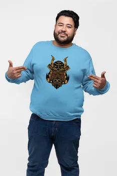 

Angemiel Wear Samurai Pig Blue Men 'S Sweatshirt
