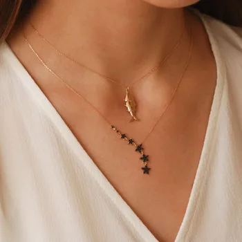

Black Star Gold Necklace 05-324-9KLY628 (The Following)