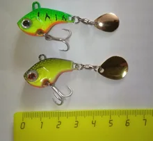 Spoon Fishing Lures Trout Bait-Spinner Vibration Hard-Baits Metal Vib Rotating Tackle-Pesca