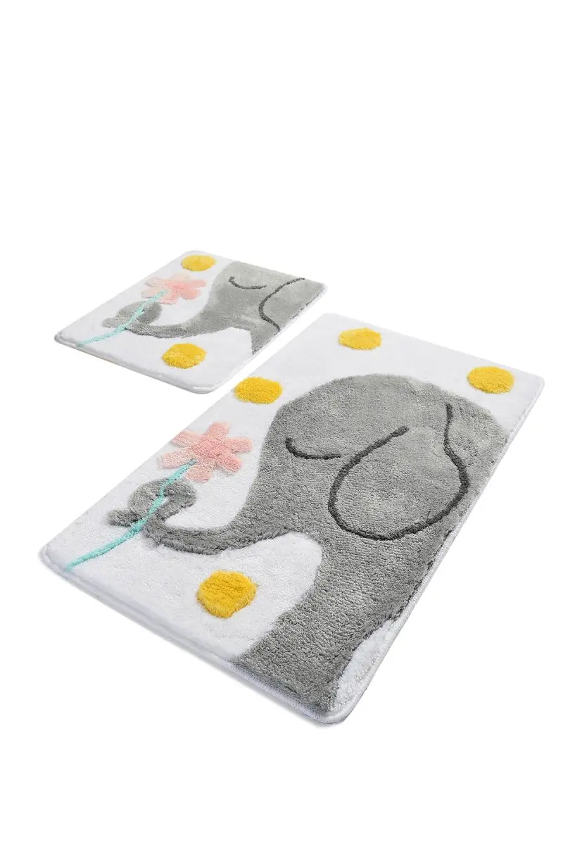 

Buffer Big Elephant 2 Pcs 60X100 Cm-50X60 Cm Bathroom Mats Non Slip Anti Mould mats