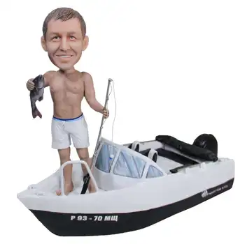

Gift for the fisherman "boat" 20 cm