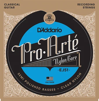 

Ej51 Pro-Arte strings for classical guitar, polyr. Bass strings, strong tension, D'Addario