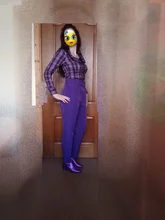 Pantalones ceñidos informales para mujer, pantalón de negocios, elegante, con cremallera falsa, retro, colores lisos, P575