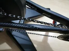 Pegatina protectora para bicicleta, resistente a arañazos, Cuadro de bicicleta de montaña, horquilla delantera, película protectora, Marco con cadenas, Protector de cinta de seguridad