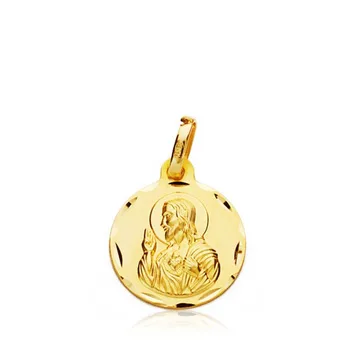 

Medal 9k gold Heart Jesus 14mm. [AB4862]