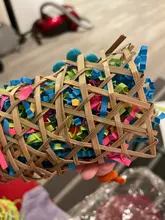 Juego de juguetes para pájaros, Set de 3 unidades por lote para trituradora de loros, jaula colgante variada de forrajeo, estante para masticar pájaros, juguetes para mascotas, juguete para loros molares