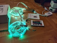 Tira de luces LED RGB 5050 con WIFI, cinta Flexible de diodo con aplicación WIFI para adaptador Alexa + tira, 5M-30M, 2835