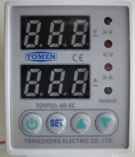 Under-Voltage-Protective-Device Relay Protector Current Din Rail 63A Over-Voltage Dual-Display