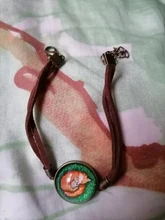 Pulseras de cuero de zorro durmiente, cristal redondo de 20mm, accesorios de mano con patrón bonito, 2020